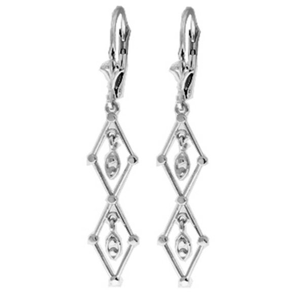 14K. SOLID GOLD CHANDELIERS EARRINGS